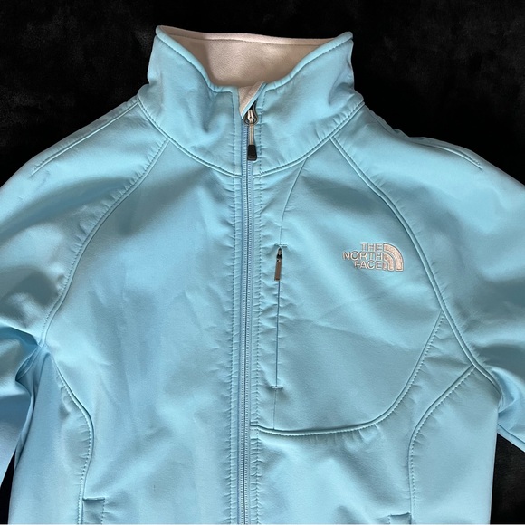 The North Face TNF Apex Jacket in Aqua Blue Sz Small - Picture 2 of 9